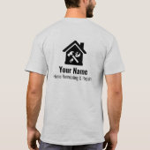 カスタマイズ可能な便利屋の家の修理 Tシャツ (裏面)