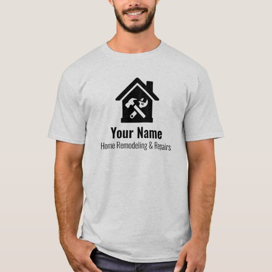 カスタマイズ可能な便利屋の家の修理 Tシャツ (正面)