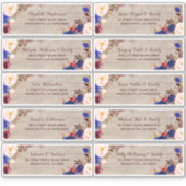 カスタマイズ可能な個々のゲスト名住所 シール (正面)