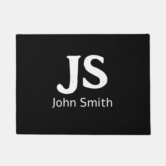 カスタマイズ可能な個人イニシャル ドアマット (正面)