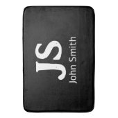 カスタマイズ可能な個人イニシャル バスマット (正面縦)