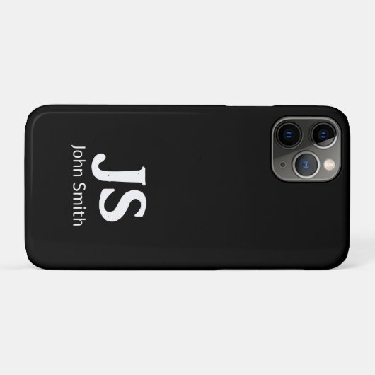 カスタマイズ可能な個人イニシャル Case-Mate iPhoneケース (裏面(横))