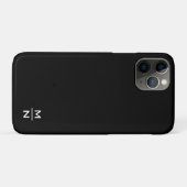 カスタマイズ可能な個人モノグラム Case-Mate iPhoneケース (裏面(横))
