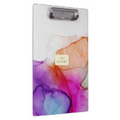 カスタマイズ可能な個人名のコンテンポラリーなデザイン クリップボード (右)