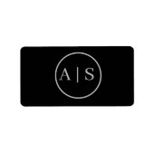 カスタマイズ可能な個人名 ラベル (正面)