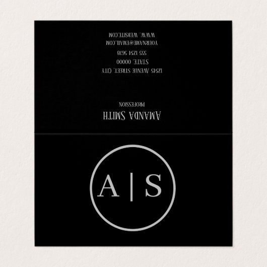 カスタマイズ可能な個人名 名刺 (外部フラット)