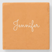 カスタマイズ可能な個人情報、個人情報 ストーンコースター (正面)