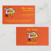 カスタマイズ可能な個人教師の名刺 名刺 (正面/裏面)