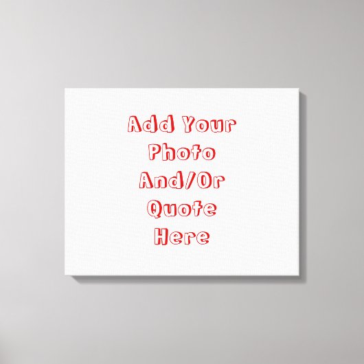 カスタマイズ可能な個人用キャンバス キャンバスプリント (正面)