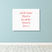 カスタマイズ可能な個人用キャンバス キャンバスプリント (インサイチュ (ウッドフロア))