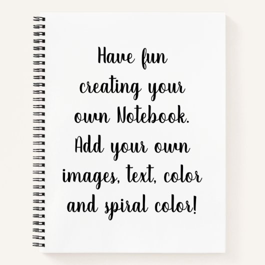 カスタマイズ可能な個人用ノートブックの作成 ノートブック (正面)