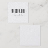 カスタマイズ可能な個人用名刺 スクエア名刺 (正面/裏面)