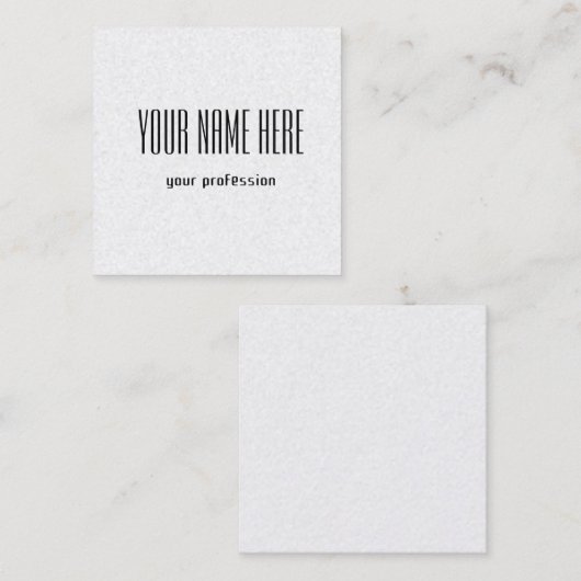 カスタマイズ可能な個人用名刺 スクエア名刺 (正面/裏面)