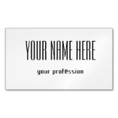 カスタマイズ可能な個人用名刺 マグネット名刺 (正面)