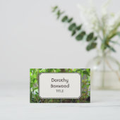 カスタマイズ可能な個人的な植物の植物の実生植物 名刺 (スタンド正面)
