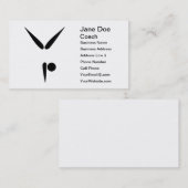 カスタマイズ可能な倒れかけた体操のコーチの体育専門家 名刺 (正面/裏面)