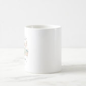 カスタマイズ可能な先生の新学期のご挨拶 コーヒーマグカップ (中央)