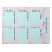 カスタマイズ可能な先生の毎日のTo Doリスト ノートパッド (正面)