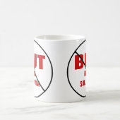 カスタマイズ可能な先生へのボットなし コーヒーマグカップ (中央)