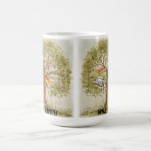 カスタマイズ可能な先生ツリー感謝ギフト コーヒーマグカップ (中央)