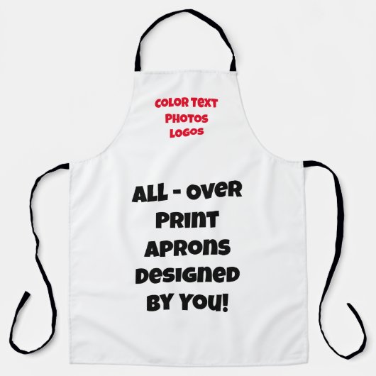 カスタマイズ可能な全て – ユーザーによるプリントエプロン越え エプロン (正面)