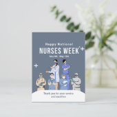 カスタマイズ可能な全国看護師週間 ポストカード (スタンド正面)