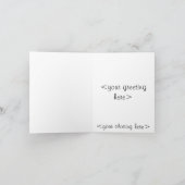 カスタマイズ可能な全大事な行事の挨拶状 カード (内部)