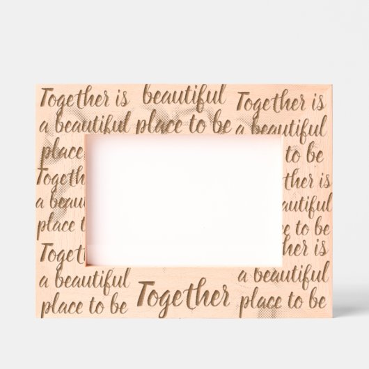 カスタマイズ可能な全大事な行事写真文字デザインと レーザー彫刻フレーム (正面)