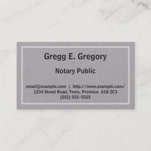 カスタマイズ可能な公証人の名刺 名刺 (正面)