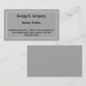 カスタマイズ可能な公証人の名刺 名刺 (正面/裏面)