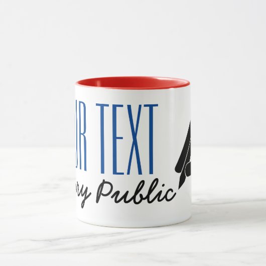 カスタマイズ可能な公証人の安定させたペン マグカップ (中央)
