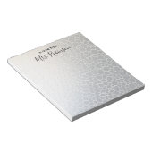 カスタマイズ可能な六角形グラデーション教師感謝ノート ノートパッド (アングル)