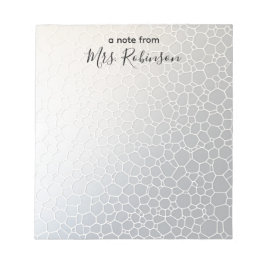 カスタマイズ可能な六角形グラデーション教師感謝ノート ノートパッド