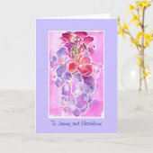 カスタマイズ可能な共感カード – Wallflowers カード (黄色い花)