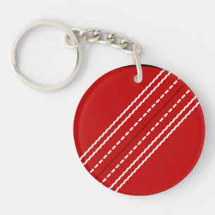 カスタマイズ可能な円形のクリケットボールのkeychain キーホルダー