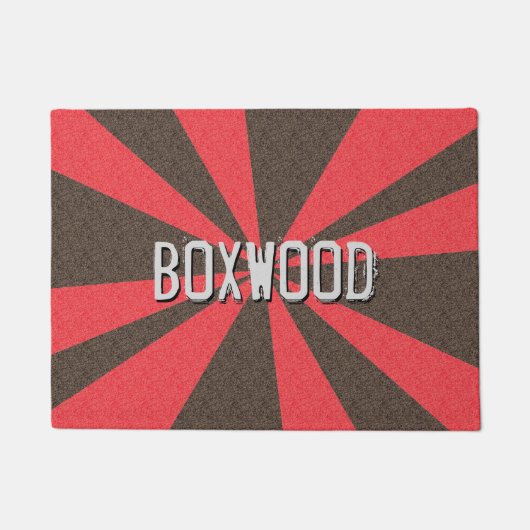 カスタマイズ可能な写実的な光線色名前 ドアマット (正面)