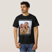 カスタマイズ可能な写真とテキストTシャツ - あなたのデザインをここに Tシャツ (正面フル)