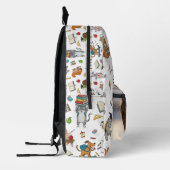 カスタマイズ可能な写真と名前の子供の学校に戻る プリントバックパック (左)