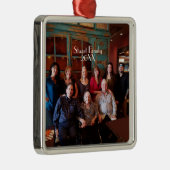 カスタマイズ可能な写真のクリスマスオーナメント メタルオーナメント (右)