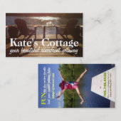 カスタマイズ可能な写真のコテージの名刺 名刺 (正面/裏面)