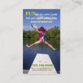 カスタマイズ可能な写真のコテージの名刺 名刺 (裏面)