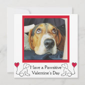 カスタマイズ可能な写真の犬のバレンタインデーカード シーズンカード (正面)