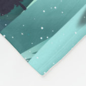 カスタマイズ可能な写真の雪だるま フリースブランケット (角)