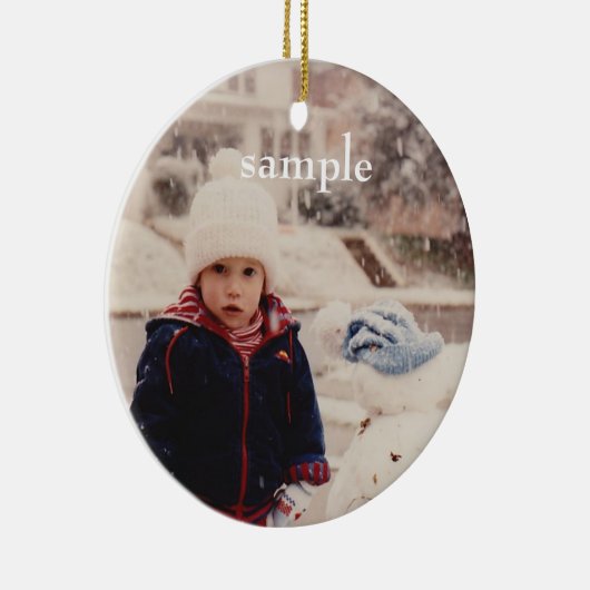 カスタマイズ可能な写真オーナメント セラミックオーナメント (右)