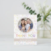 カスタマイズ可能な写真サンキューカード |すべてのユーザー サンキューカード (スタンド正面)