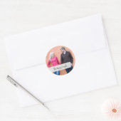 カスタマイズ可能な写真シール ラウンドシール (封筒)