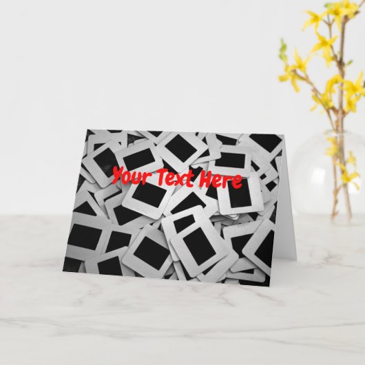 カスタマイズ可能な写真スライド カード (黄色い花)