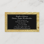 カスタマイズ可能な写真モダン大工建築 名刺 (裏面)