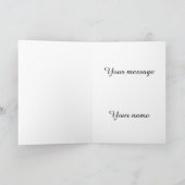 カスタマイズ可能な写真ユニークファースト・ファースト・ファーザー・デー カード (内部)