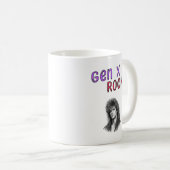 カスタマイズ可能な写真入り Gen X Rocks コーヒーマグカップ (正面右)